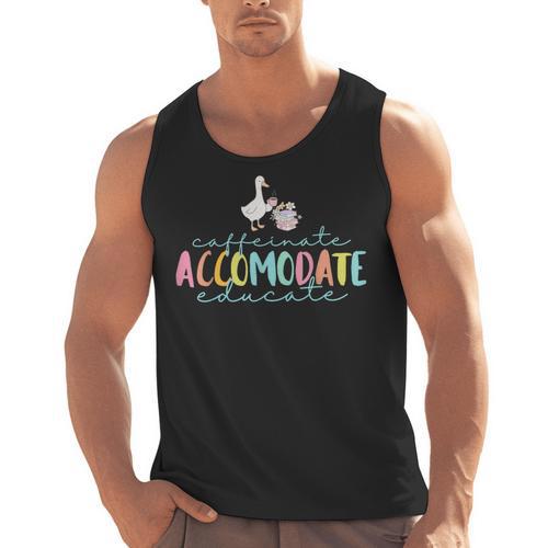 SPED Dream Team Teachers Special Education Silly Goose Men Tank Top - teacherstshirts.com