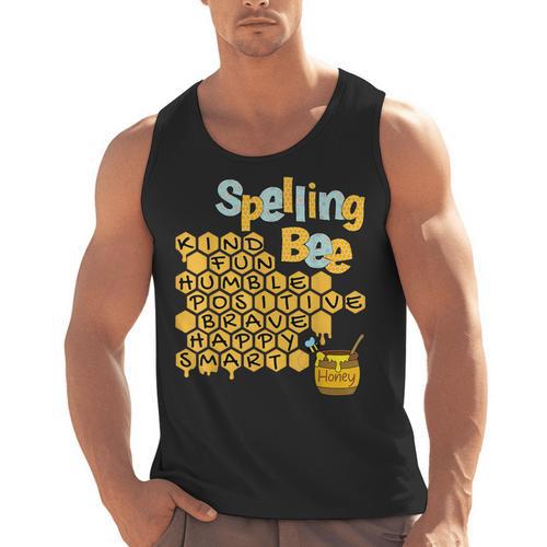 Spelling Bee Kind Positive Kindness Women Teacher Men Tank Top - teacherstshirts.com AU
