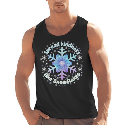 Spread Kindness Like Snowflakes Christmas Teacher Unity Day Men Tank Top - teacherstshirts.com