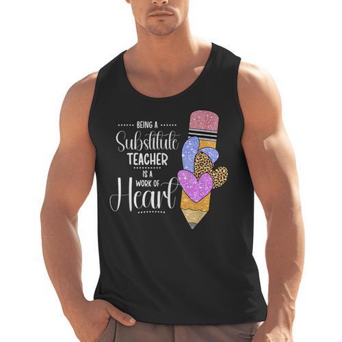 Being A Substitute Teacher Substitute Teaching Men Tank Top - teacherstshirts.com AU