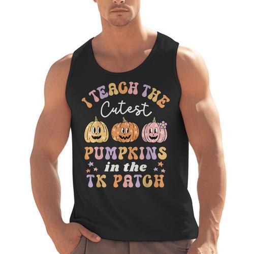 I Teach The Cutest Pumpkins In The TK Patch TK Teacher Fall Men Tank Top - teacherstshirts.com AU