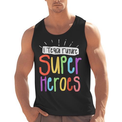 I Teach Future Superheroes Teacher Teaching Men Tank Top - teacherstshirts.com