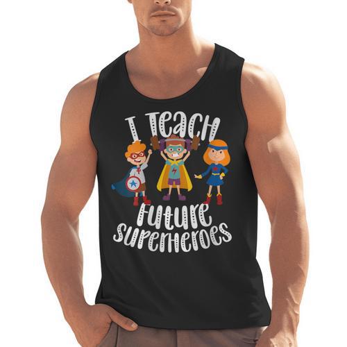 I Teach Superheroes Cute Back To School Teacher Men Tank Top - teacherstshirts.com AU