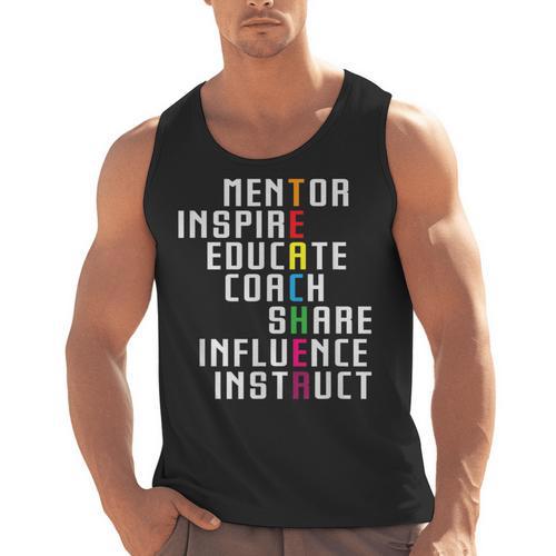 Teacher Inspirational Educator Favorite School Teacher Men Women Girls Kids Men Tank Top - teacherstshirts.com