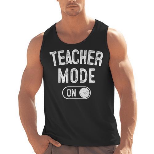 Teacher Mode On School Education Educator Men Tank Top - teacherstshirts.com