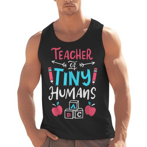 Teacher Preschool Pre K Kindergarten Men Tank Top - teacherstshirts.com UK