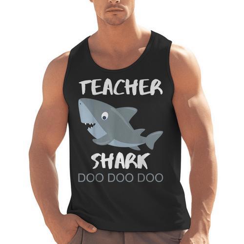 Teacher Shark Shirt Christmas Idea For Him Her Men Tank Top - teacherstshirts.com