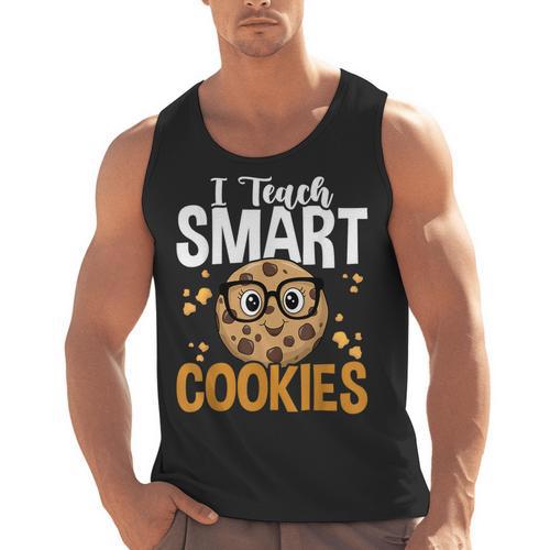 Teacher I Teach Smart Cookies Nerd Men Tank Top - teacherstshirts.com DE