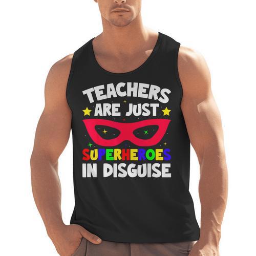 Teachers Are Just Superheroes In Disguise School Men Tank Top - teacherstshirts.com AU