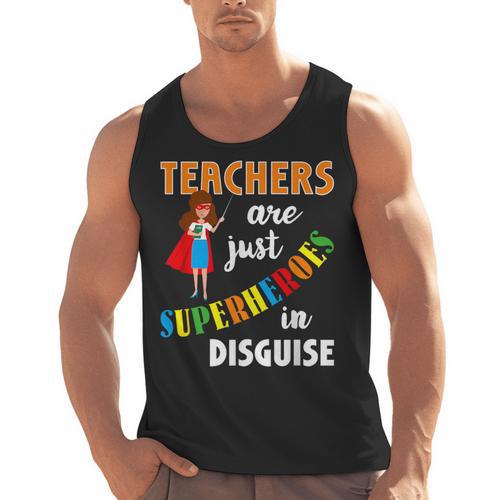 Teachers Are Superheroes Graduation School Teachers Men Tank Top - teacherstshirts.com AU