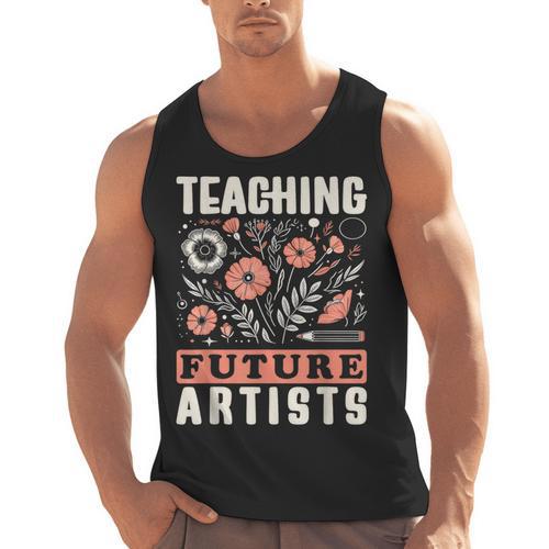 Teaching Future Artists For Art Teachers And Lovers For Men Women Girls Kids Men Tank Top - teacherstshirts.com UK