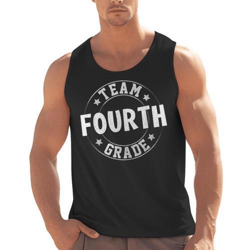 Team Fourth Grade Teacher Student Back To School 4th Grade Men Tank Top - teacherstshirts.com AU