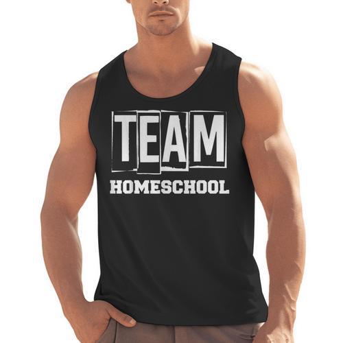 Team Homeschool Homeschooler Homeschooling Teacher Mom Kids Men Tank Top - teacherstshirts.com UK