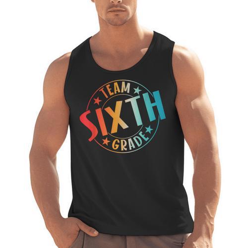 Team Sixth Grade Teacher Student Back To School 6th Grade Men Tank Top - teacherstshirts.com AU