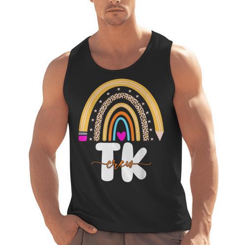 Team TK Transitional Kindergaten TK Crew Squad Teacher Kids Men Tank Top - teacherstshirts.com AU
