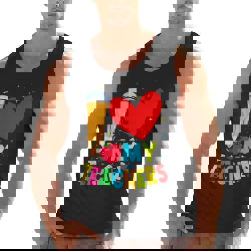 Teens Graduation I Heart My Teachers I Love My Teachers Men Tank Top - teacherstshirts.com