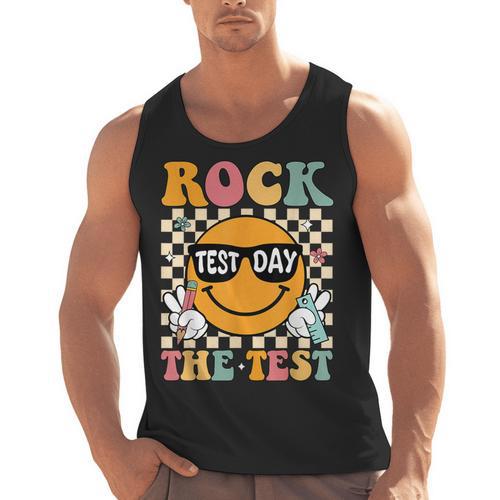 Test Day Rock The Test Teacher Testing Day You Got This Men Tank Top - teacherstshirts.com CA