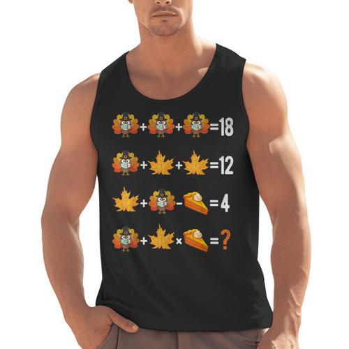 Thanksgiving Order Of Operations Quiz Math Teacher Life Men Tank Top - teacherstshirts.com