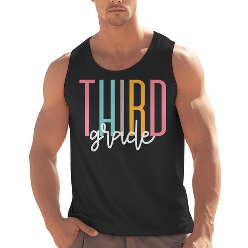 Third Grade Girls Boys Teacher Team 3rd Grade Squad Men Tank Top - teacherstshirts.com UK
