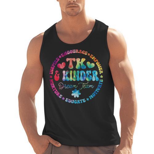 TK & Kinder Dream Team Transitional Kindergarten Teacher Men Tank Top - teacherstshirts.com