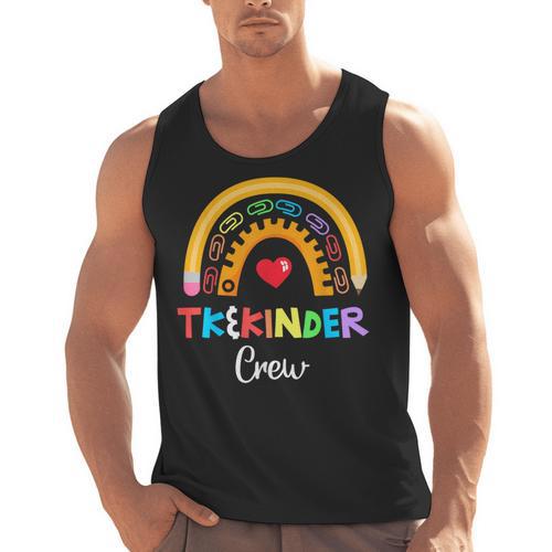 TK And Kinder Crew TK Teacher Transitional Kindergarten PreK Men Tank Top - teacherstshirts.com AU
