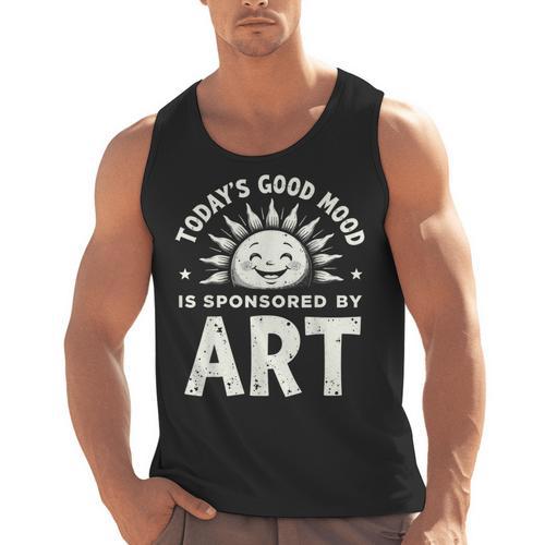 Today’s Good Mood Is Sponsored By Art Teacher Sun Tee Men Tank Top - teacherstshirts.com