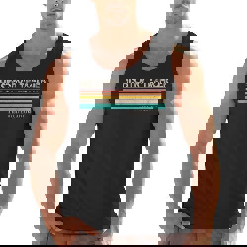 History Teacher Limited Edition Retro History Education Men Tank Top - teacherstshirts.com