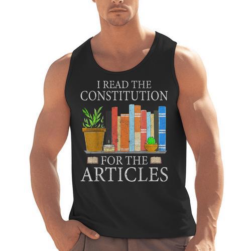 History Teacher I Read The Constitution For The Articles For Men Women Men Tank Top - teacherstshirts.com AU