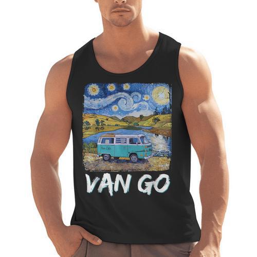 Van Go Retro Vanlife Art Teacher Men Tank Top - teacherstshirts.com AU