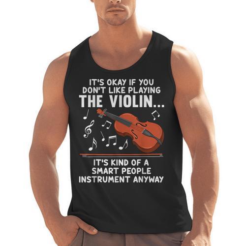 Violin Player Costume For Men Women Violin Teacher Violinist Men Tank Top - teacherstshirts.com