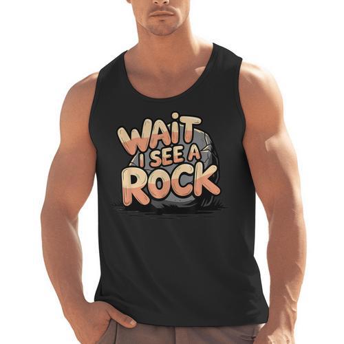 Wait I See A Rock Geology Teacher Men Tank Top - teacherstshirts.com AU
