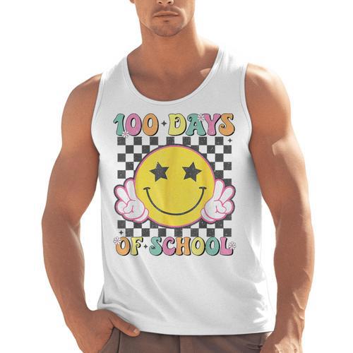 100th Day Of School Teacher Kids 100 Days Of School Men Tank Top - teacherstshirts.com AU
