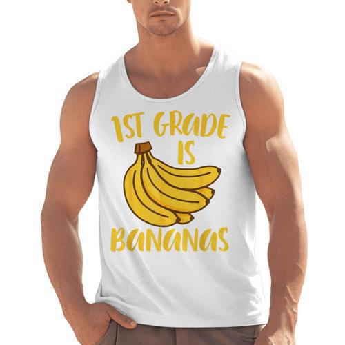 1st Grade Is Bananas Teacher Teaching Back To School Men Tank Top - teacherstshirts.com