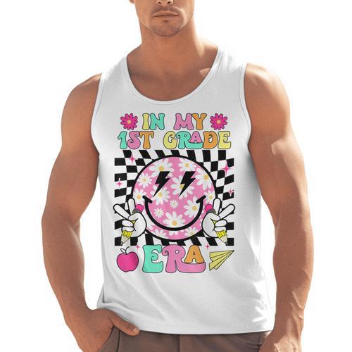 In My 1st Grade Era Smile Face Back To School Teacher Kid Men Tank Top - teacherstshirts.com
