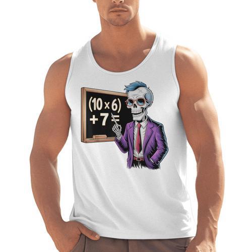 67 Math Teacher Meme Brainrot Six Seven Halloween Equation Men Tank Top - teacherstshirts.com AU
