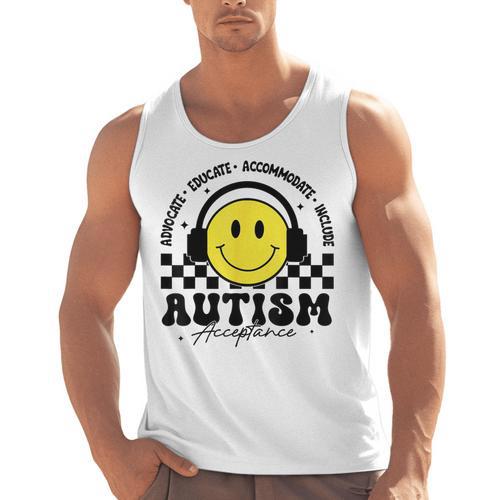 Autism Awareness Acceptance Special Education Teacher Kids Men Tank Top - teacherstshirts.com CA