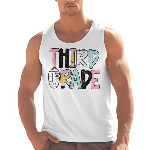 Back To School Third Grade Teacher First Day Of 3rd Grade Men Tank Top - teacherstshirts.com
