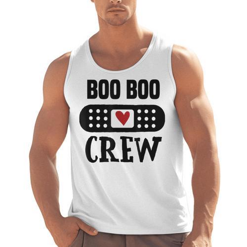 Boo Boo Crew First Aid School Nurse Day Care Teacher Men Tank Top - teacherstshirts.com CA