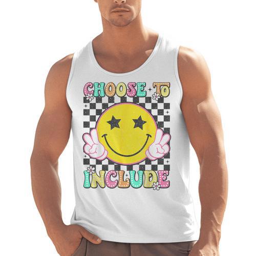 Choose To Include Special Education Teacher Autism Awareness Men Tank Top - teacherstshirts.com UK