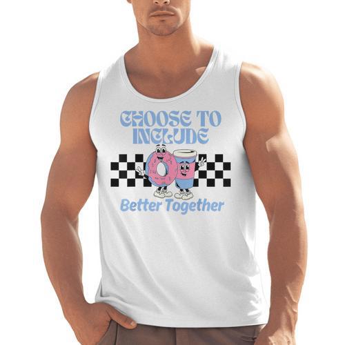 Choose To Include Special Education Teacher Autism Awareness Men Tank Top - teacherstshirts.com DE