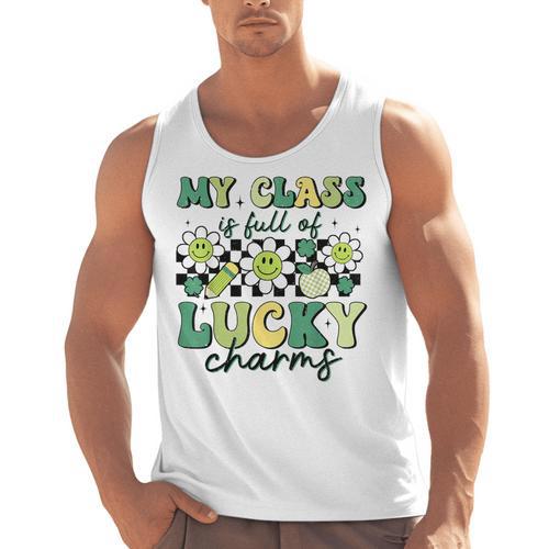 My Class Is Full Of Lucky Charms St Patricks Day Teacher Men Tank Top - teacherstshirts.com