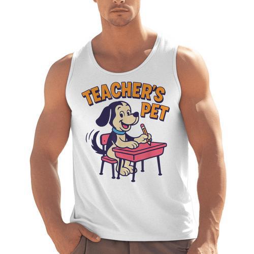 Cute Elementary School Student Dog Teacher's Pet Men Tank Top - teacherstshirts.com