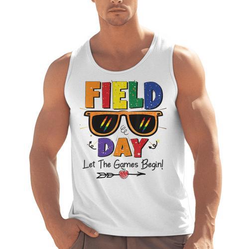 Field Day 2025 Let The Games Begin Kids Boys Girls Teachers Men Tank Top - teacherstshirts.com DE