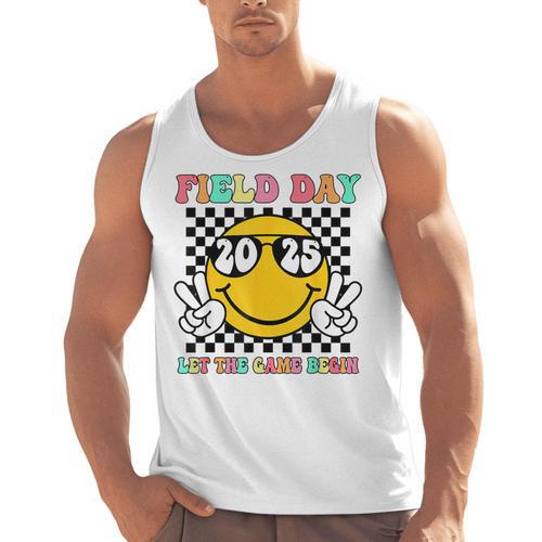 Field Day 2025 Let The Games Begin Yellow Team Teachers Kids Men Tank Top - teacherstshirts.com DE