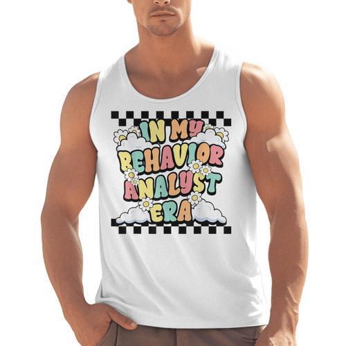 Groovy ABA RBT Therapist In My Behavior Analyst Era Teacher Men Tank Top - teacherstshirts.com UK