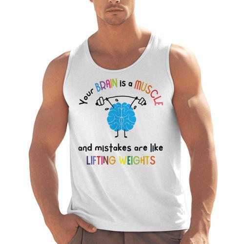 Growth Mindset Tee Teacher Quotes Men Women Kids Men Tank Top - teacherstshirts.com