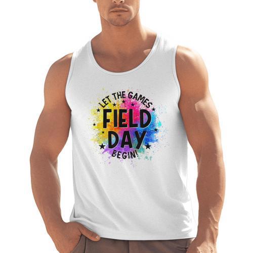 Let The Games Begin Field Day Fun Day Teachers Boys Girls Men Tank Top - teacherstshirts.com DE