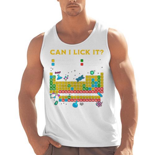 Can I Lick It Periodic Table Science Teacher Student Premium Tri-Blend Men Tank Top - teacherstshirts.com