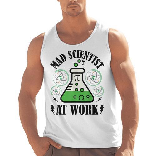 Mad Scientist Science Teacher Halloween Costume Teen Girls Men Tank Top - teacherstshirts.com CA