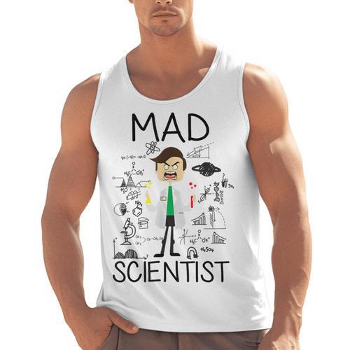 Mad Scientist Shirt Kids Boys Youth Science Teacher Men Tank Top - teacherstshirts.com